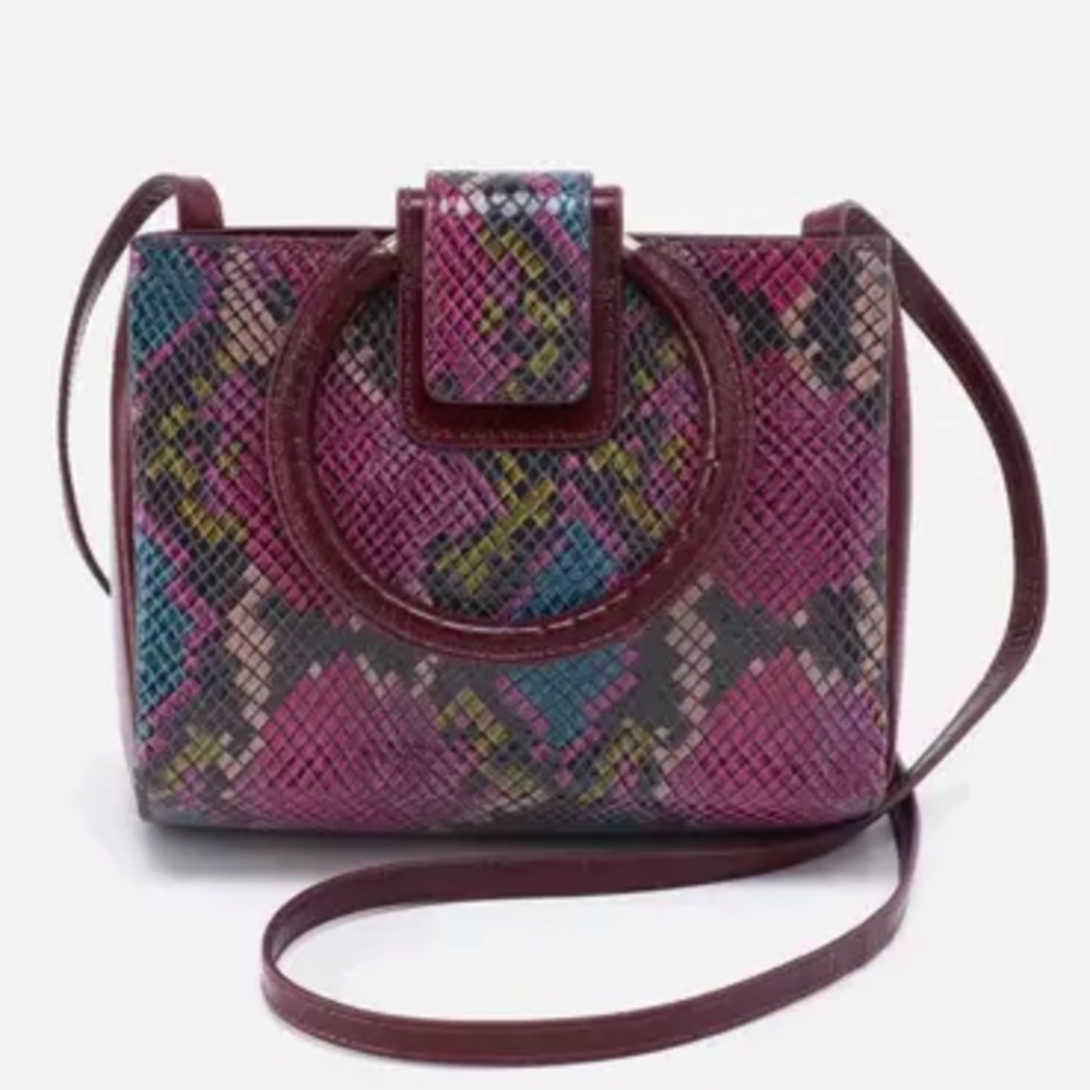 HOBO Heidi Small Crossbody Bag Purse Leather Straps Mosaic Sn Classic‎ N…